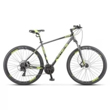 STELS Велосипед 29" Stels Navigator-930 D, V010, цвет антрацитовый/черный/лайм, размер рамы 18,5"
